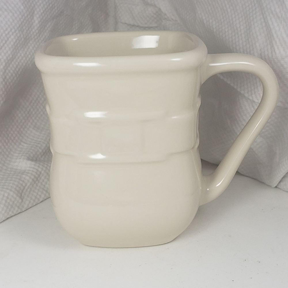 Longaberger Pottery Square Mug
